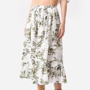 HUNTER BELL Cabana Skirt, Green Lily SIZE 2